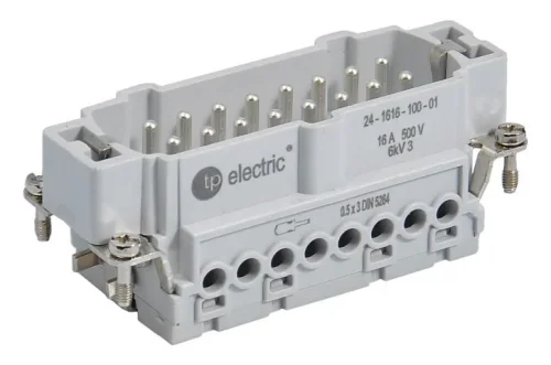 TP Electric 24-1616-100-01 Vidalı Bağlantı 16x16A Fiş Çekirdek (1-16) - 1
