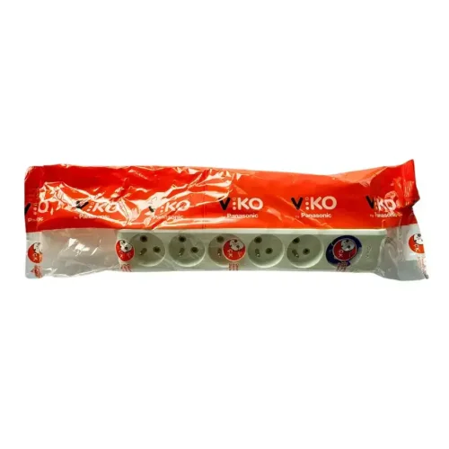 Viko 90110602 6'lı Grup Priz UPS 2 Metre Beyaz Çocuk Korumalı - 2