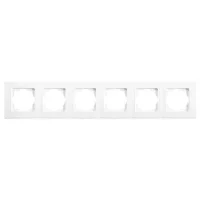 Viko 90480006 Linnera Beyaz Altılı Çerçeve Yatay - 1