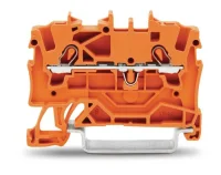Wago 2001-1202 2,5 mm² Turuncu 2 İletkenli Ray Klemens 