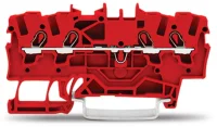 Wago 2001-1403 4 İletkenli Geçiş Klemensi 1,5 mm² Kırmızı - 1