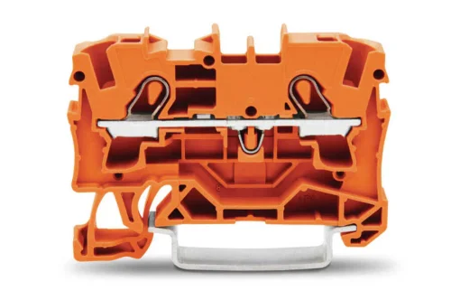 Wago 2004-1202 6 mm² Turuncu 2 İletkenli Ray Klemens - 1