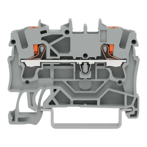 Wago 2202-1201 2,5 mm² Gri Butonlu 2 İletkenli Ray Klemens - 1