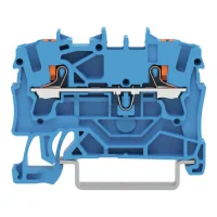 Wago 2202-1204 2,5 mm² Mavi Butonlu 2 İletkenli Ray Klemens - 1