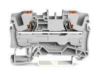 Wago 2206-1201 6 mm² Gri Butonlu 2 İletkenli Ray Klemens 