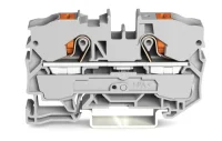 Wago 2210-1201 10 mm² Gri Butonlu 2 İletkenli Ray Klemens 