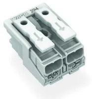 Wago 294-4002 2 Kutuplu Aydınlatma Tarafı: Tek Damarlı İletkenle, Enst. Tarafı: Tüm İletken Tipleri İçin Maks. 2,5 mm² Beyaz 