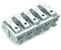 Wago 294-4005 5 Kutuplu Aydınlatma Tarafı: Tek Damarlı İletkenle, Enst. Tarafı: Tüm İletken Tipleri İçin, Maks. 2,5 mm² Beyaz - 1
