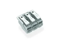 Wago 294-5003 3 Kutuplu Aydınlatma Tarafı: Tek Damarlı İletkenle, Enst. Tarafı: Tüm İletken Tipleri İçin Maks. 2,5 mm² Snap-İn Montaj Beyaz - 2