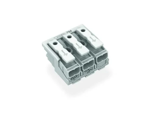 Wago 294-5003 3 Kutuplu Aydınlatma Tarafı: Tek Damarlı İletkenle, Enst. Tarafı: Tüm İletken Tipleri İçin Maks. 2,5 mm² Snap-İn Montaj Beyaz - 2