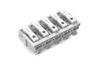 Wago 294-5005 5 Kutuplu Aydınlatma Tarafı: Tek Damarlı İletkenle, Enst. Tarafı: Tüm İletken Tipleri İçin, Maks. 2,5 mm² Snap-İn Montaj Beyaz 