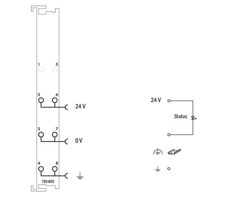 Wago 750-602 Güç Kaynağı 24 Vdc - 3