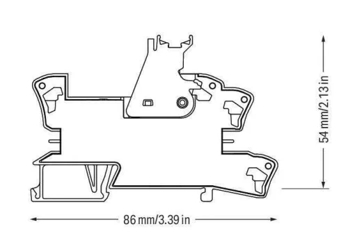 Wago 788-100 15 mm Röleler İçin 1 Kontak Röle Soketi - 3