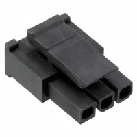 Würth Elektronik 662003013322 3'lü Dikdörtgen Konnektör - Muhafaza Yuvası Siyah 0,118