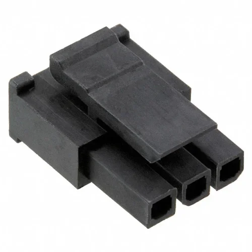 Würth Elektronik 662003013322 3'lü Dikdörtgen Konnektör - Muhafaza Yuvası Siyah 0,118