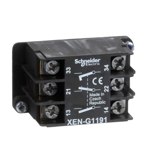 Schneider Electric XENG1191 Yaylı Dönüş Kontak Bloğu 1 Nk + 2 Na Ön Montaj - 1