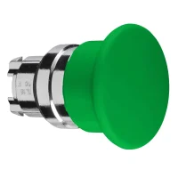 Schneider Electric ZB4BC3 Yeşil Ø40 Mantar Basmalı Düğme Başlığı Ø22 Yaylı Dönüş - 1