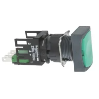Schneider Electric XB6DA31B Yeşil Dikdörtgen Sıva Altı Eksiksiz Buton Ø16 Yaylı Dönüş 1Na İşaretsiz - 1