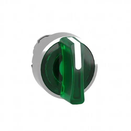 Schneider Electric ZB4BK1333 Yeşil Işıklı Mandal Buton Başlığı Ø22 3 Konumlu Sabit - 1