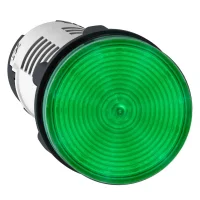 Schneider Electric XB7EV03MP Yuvarlak Pilot Işığı Ø 22 Yeşil Entegre Led 230 V Vida Kelepç Terminali - 1